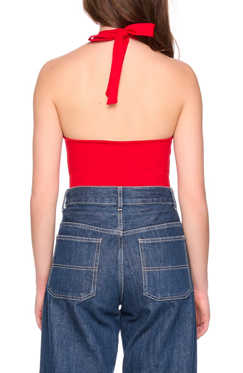 Susana Monaco The Halter Tank, Alternate, color, Perfect Red