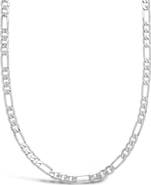Sterling Forever Figaro Chain Necklace