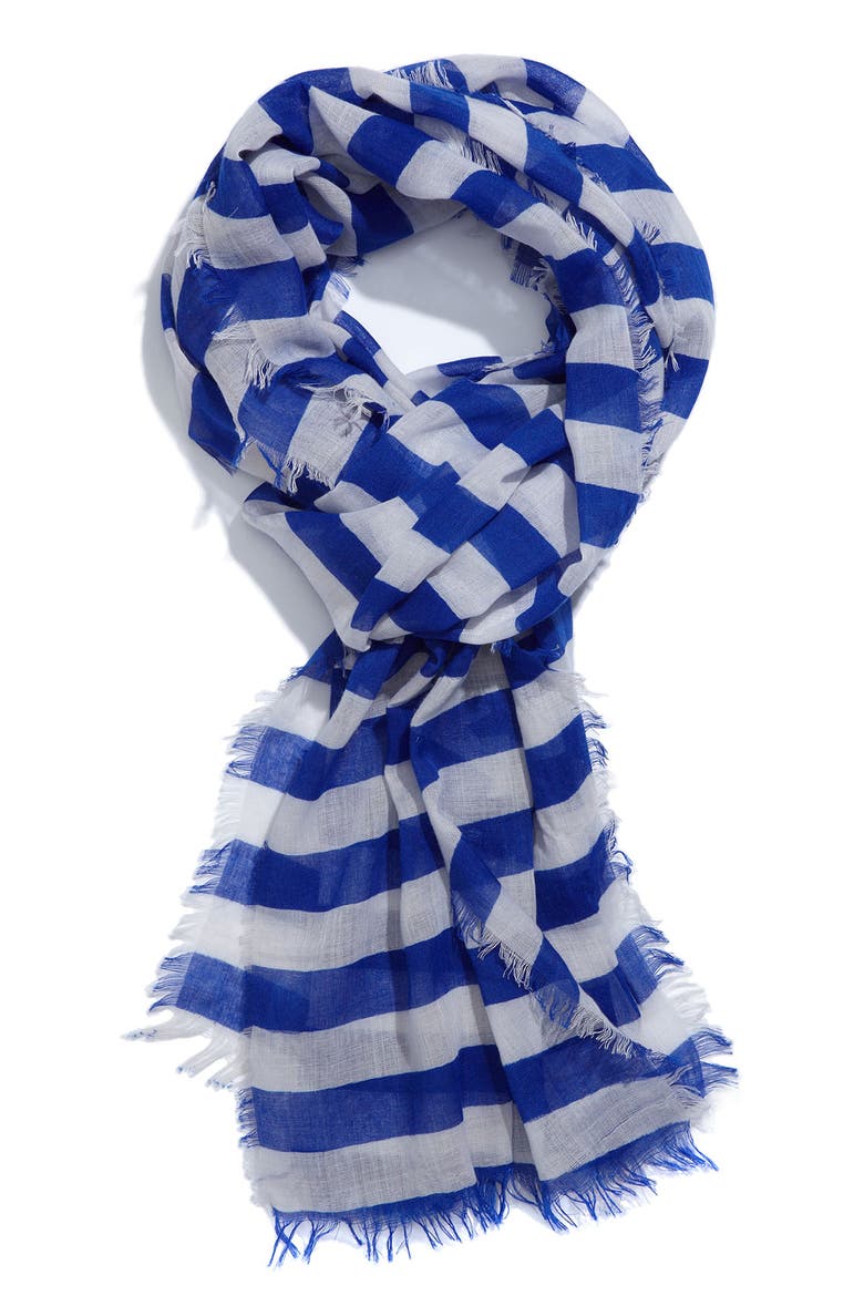 Stripe Scarf, Main, color, COBALT