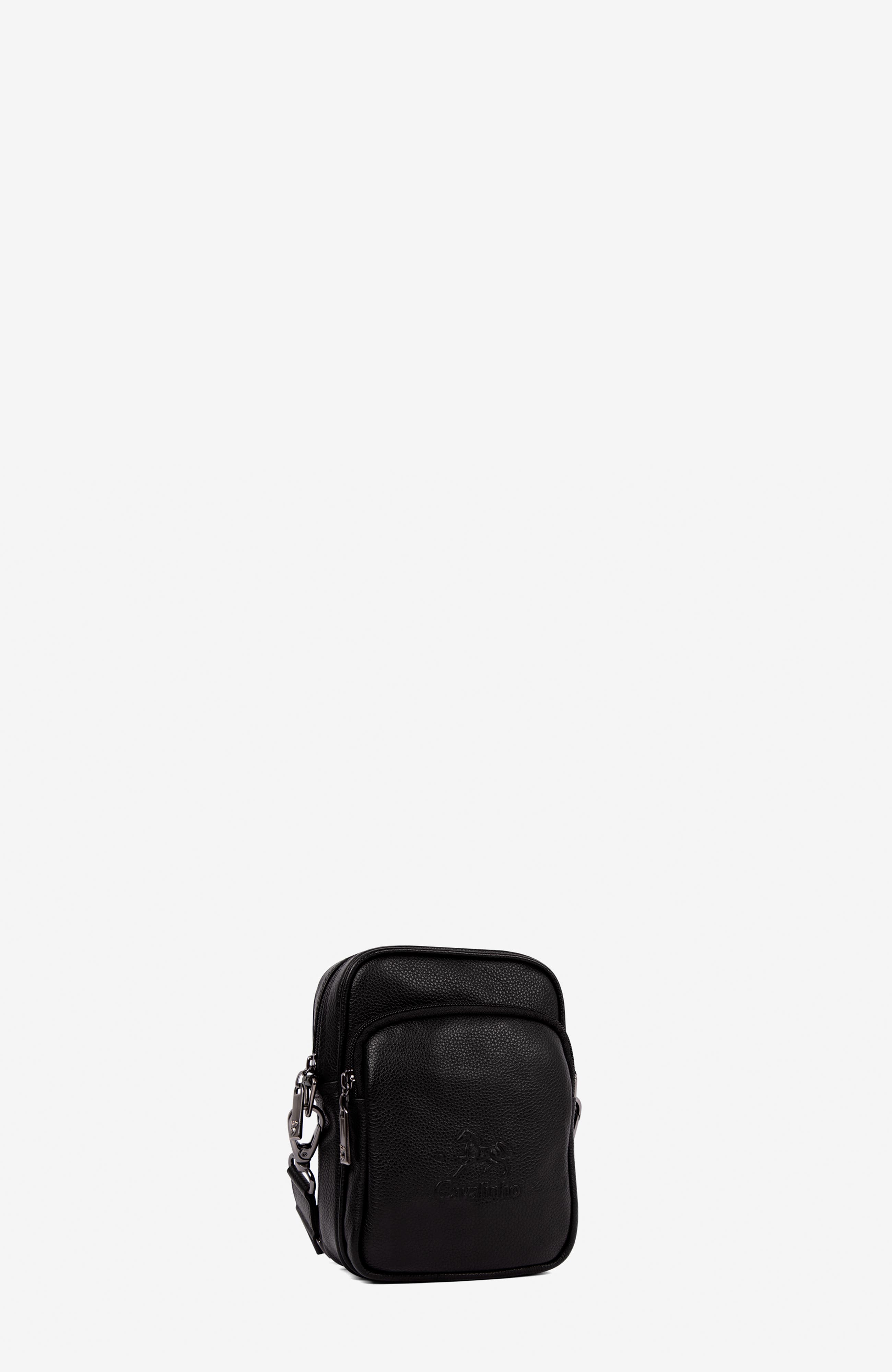 El Cavaleiro Leather Traveler Crossbody Bag 542, Alternate, color, Black