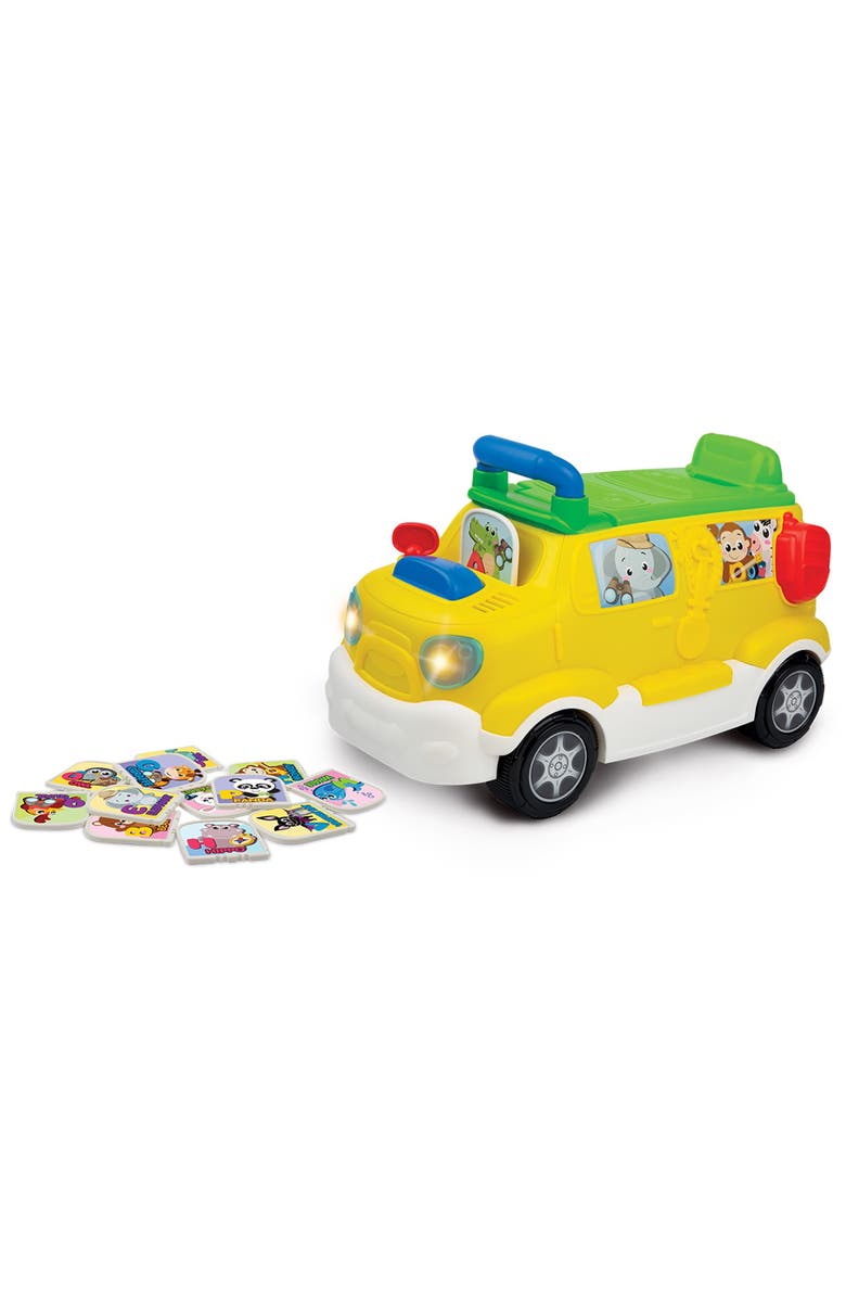 Brilliant Beginnings Ride 'Em Tiger Safari Foot To Floor Rideon Activity Bus, Ages 18 To 36 Months, Main, color, Multicolored