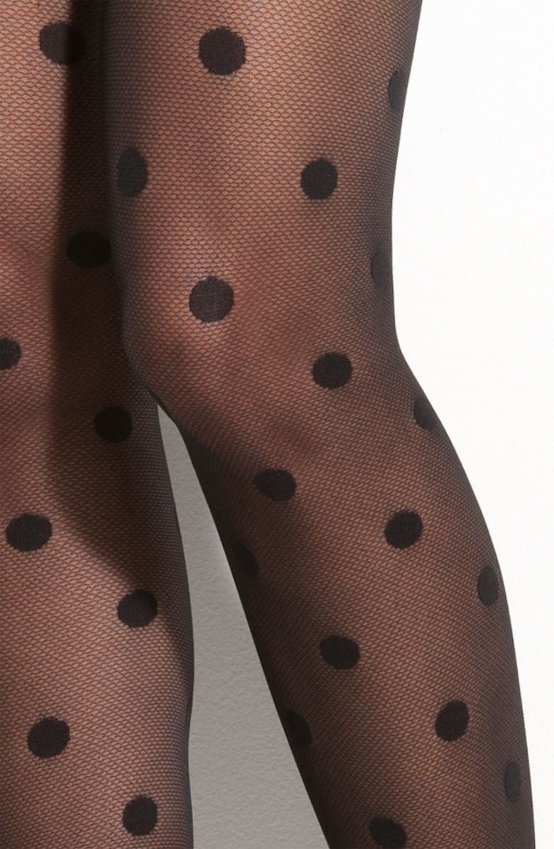Kate Spade New York 'enormous swiss dot' tights, Alternate, color, 