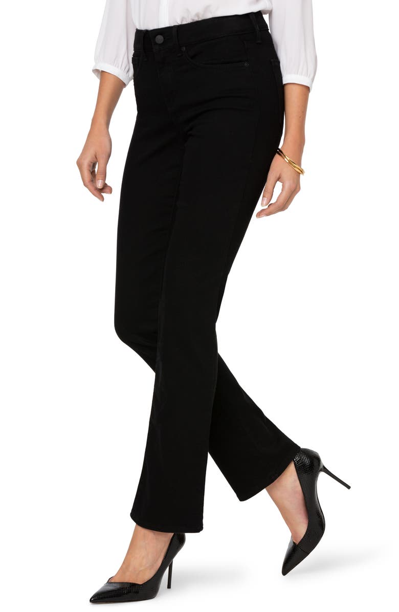 NYDJ Marilyn Straight Leg Jeans, Alternate, color, Black