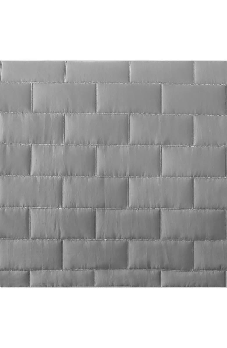 SOUTHSHORE FINE LINENS Brickyard Quilt Set, Alternate, color, Steel Grey