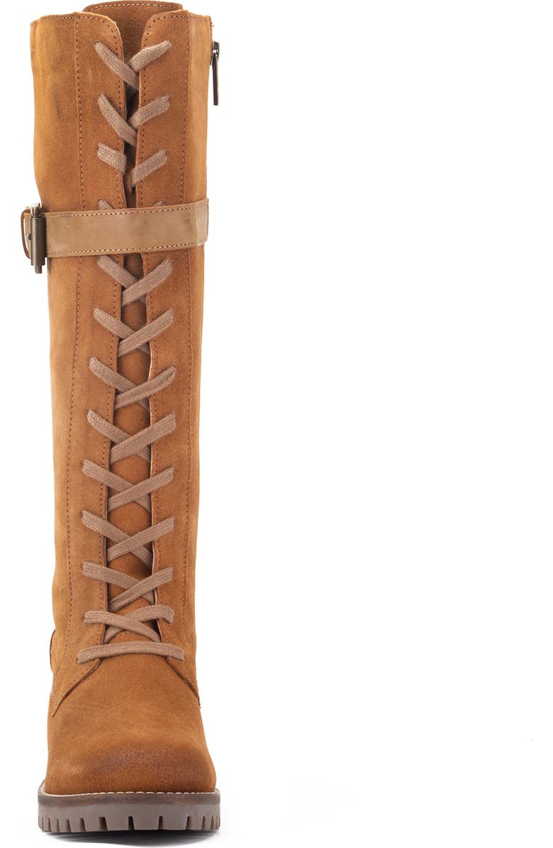 VINTAGE FOUNDRY Naomi Suede Lace-Up Boot, Alternate, color, Tan