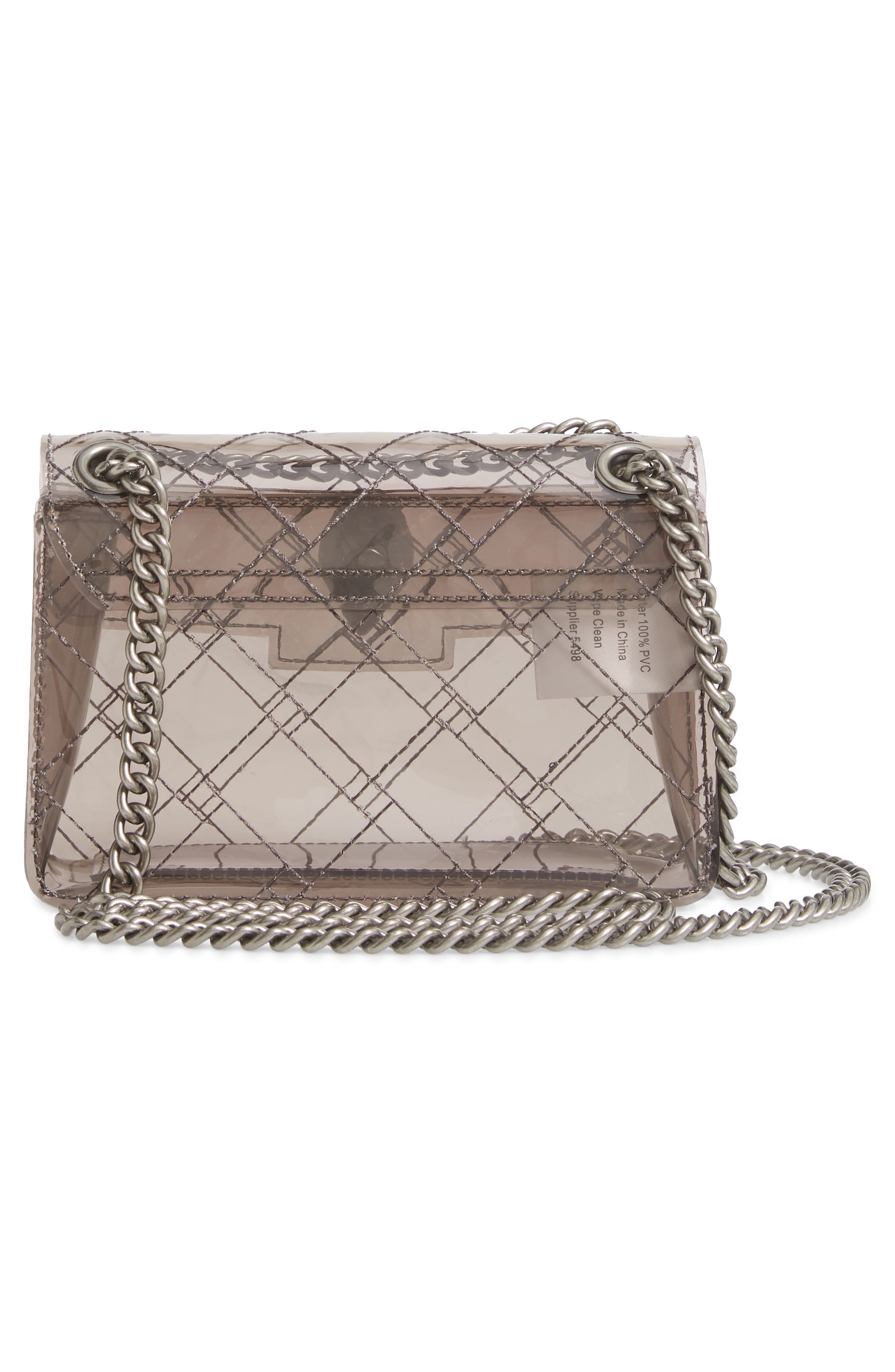 Kurt Geiger London Rainbow Shop Mini Kensington Transparent Shoulder Bag, Alternate, color, 