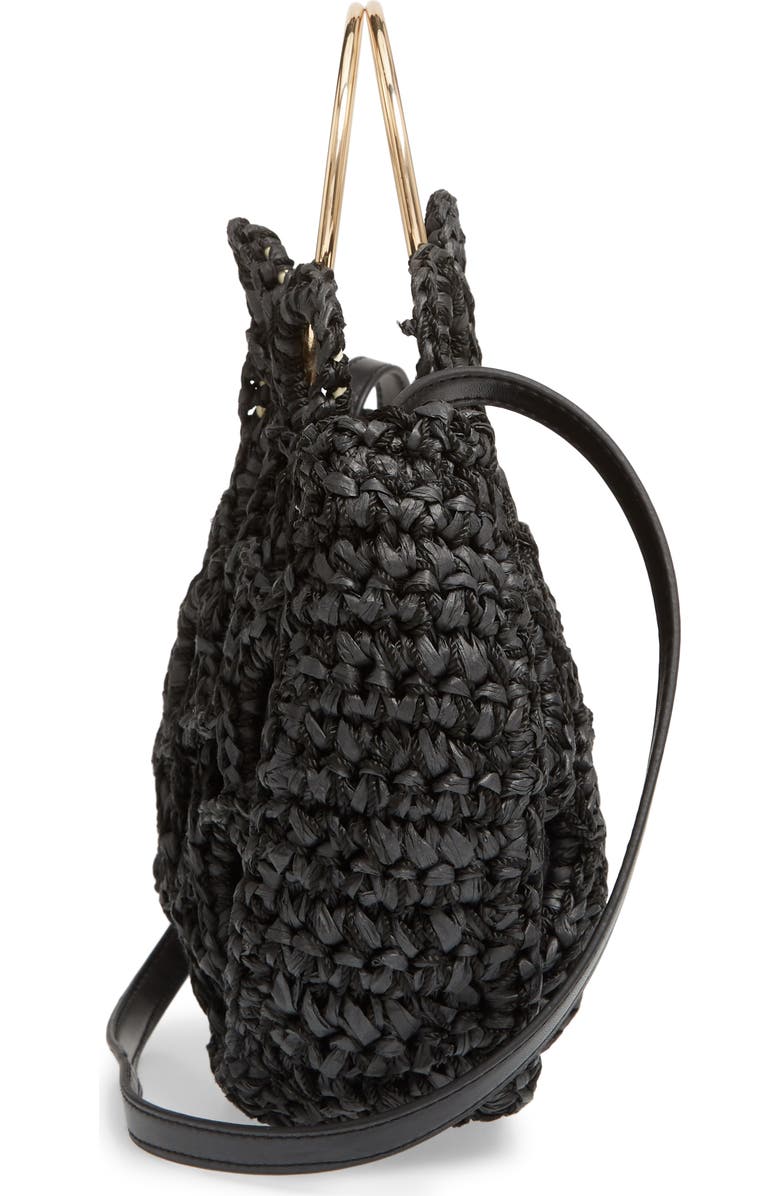 Mali + Lili Rachel Crochet Half Moon Bag, Alternate, color,