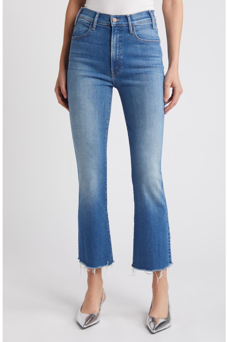 The Hustler Frayed Ankle Jeans, Main, color, MEET CUTE