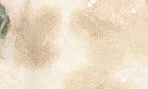 Nic + Zoe Nic+zoe Camo Shine Crewneck Cotton Blend Sweater In Multi