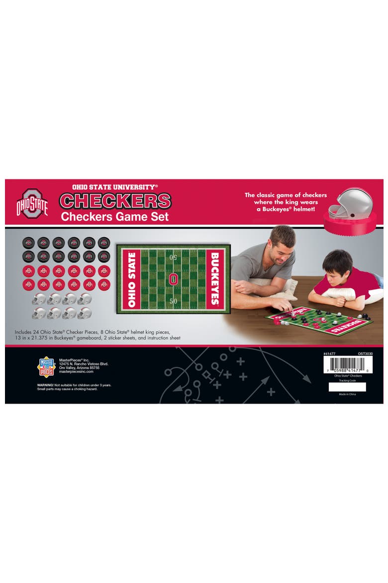 Ohio State Buckeyes Checkers Board Game, Alternate, color, Multicolor