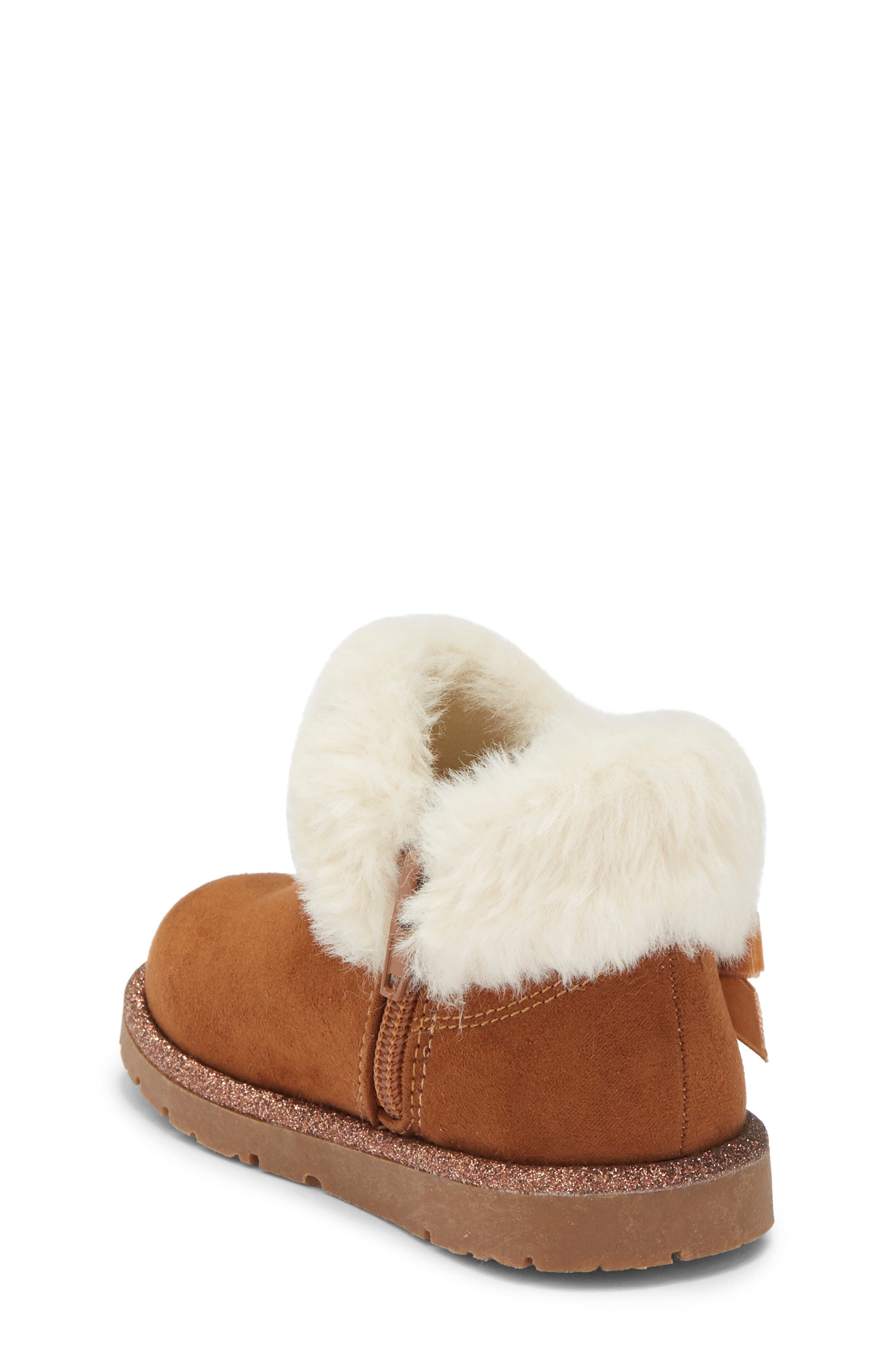 Harper Canyon Kids' Elysse Velvet Bow Cozy Boot | Nordstromrack