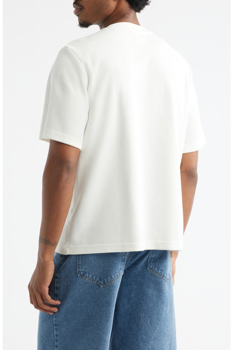 Oversize Waffle T-Shirt, Alternate, color, IVORY EGRET