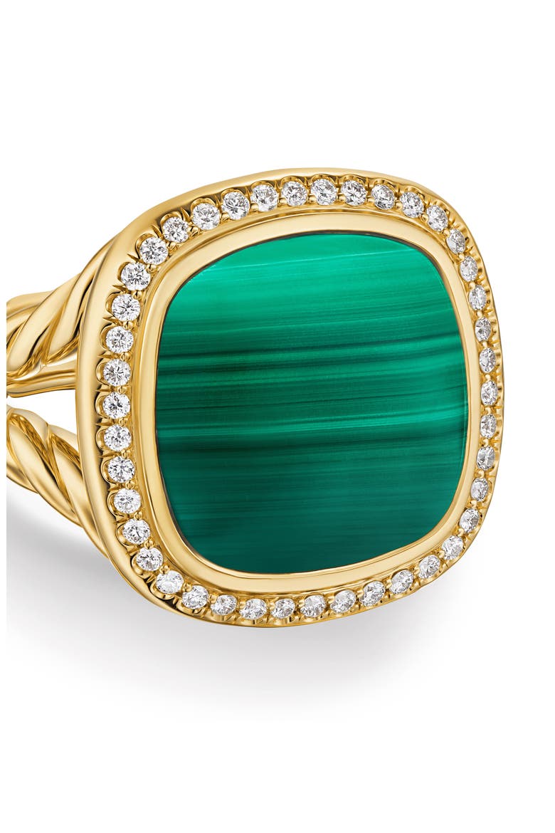Albion Ring in 18K Gold with Diamonds, Alternate, color, GREEN/ 18K GOLD