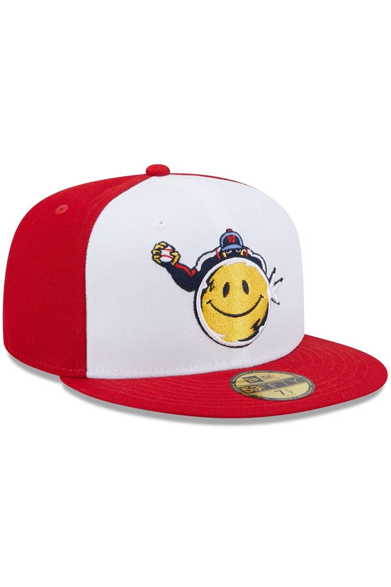 Men's New Era White/Red Worcester Red Sox Marvel x Minor League 59FIFTY Fitted Hat, Alternate, color, White