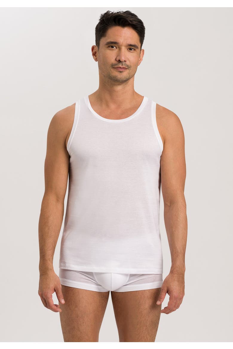 Cotton Sporty Cotton Tank Top, Alternate, color, White