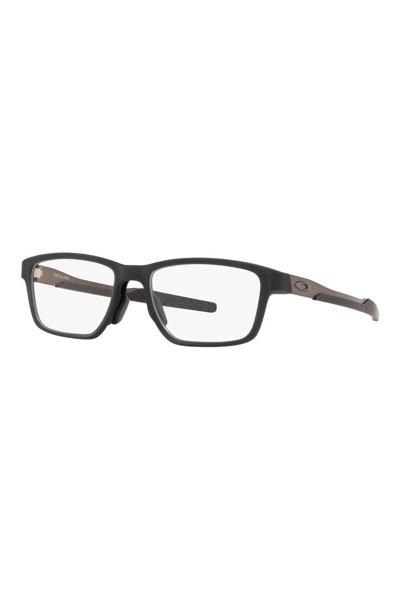 Metalink 57mm Rectangular Optical Glasses, Alternate, color, OLIVE