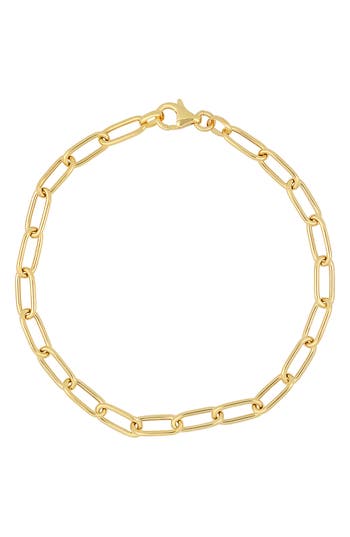 Bony Levy 14k Gold Paper Clip Chain Bracelet In Gold