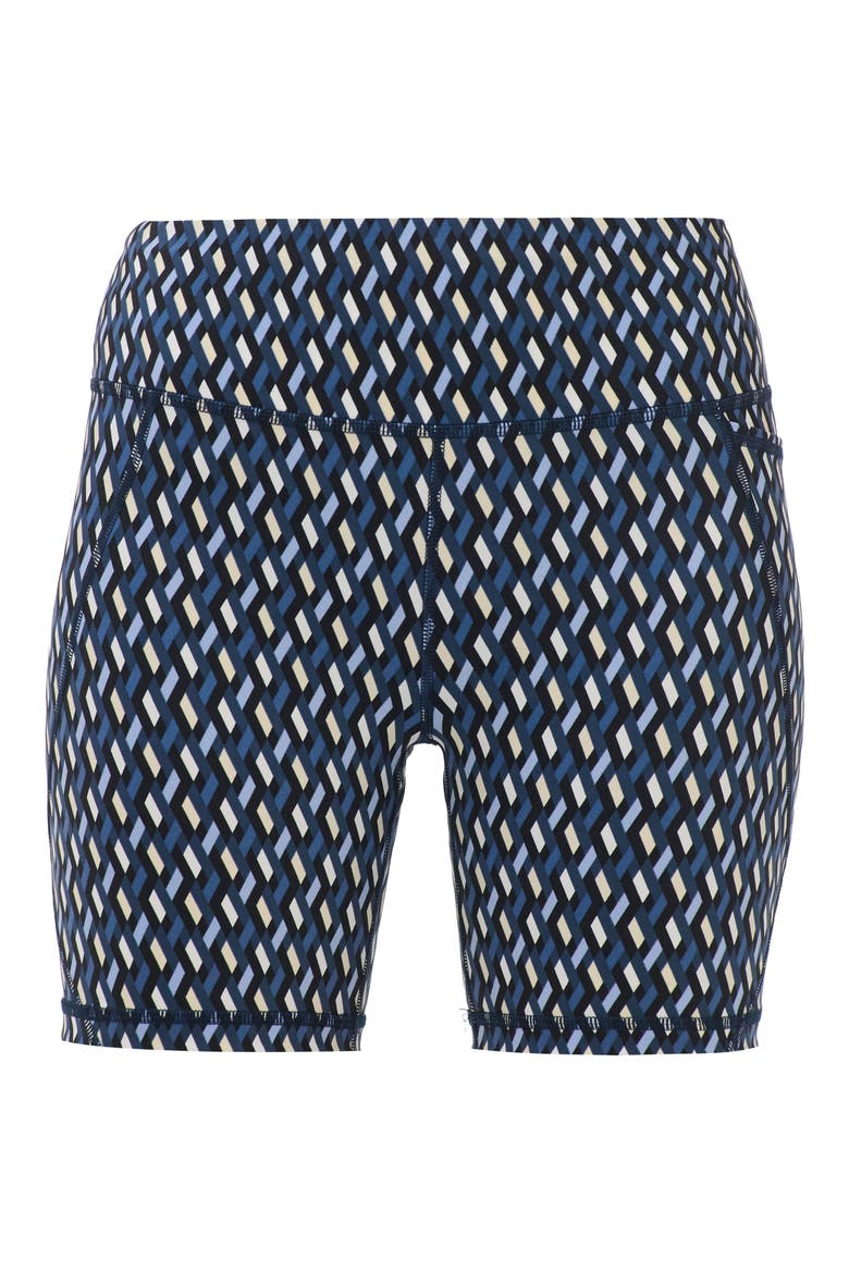 Power 6" Bike Shorts, Alternate, color, BLUE LINKED GEO PRINT
