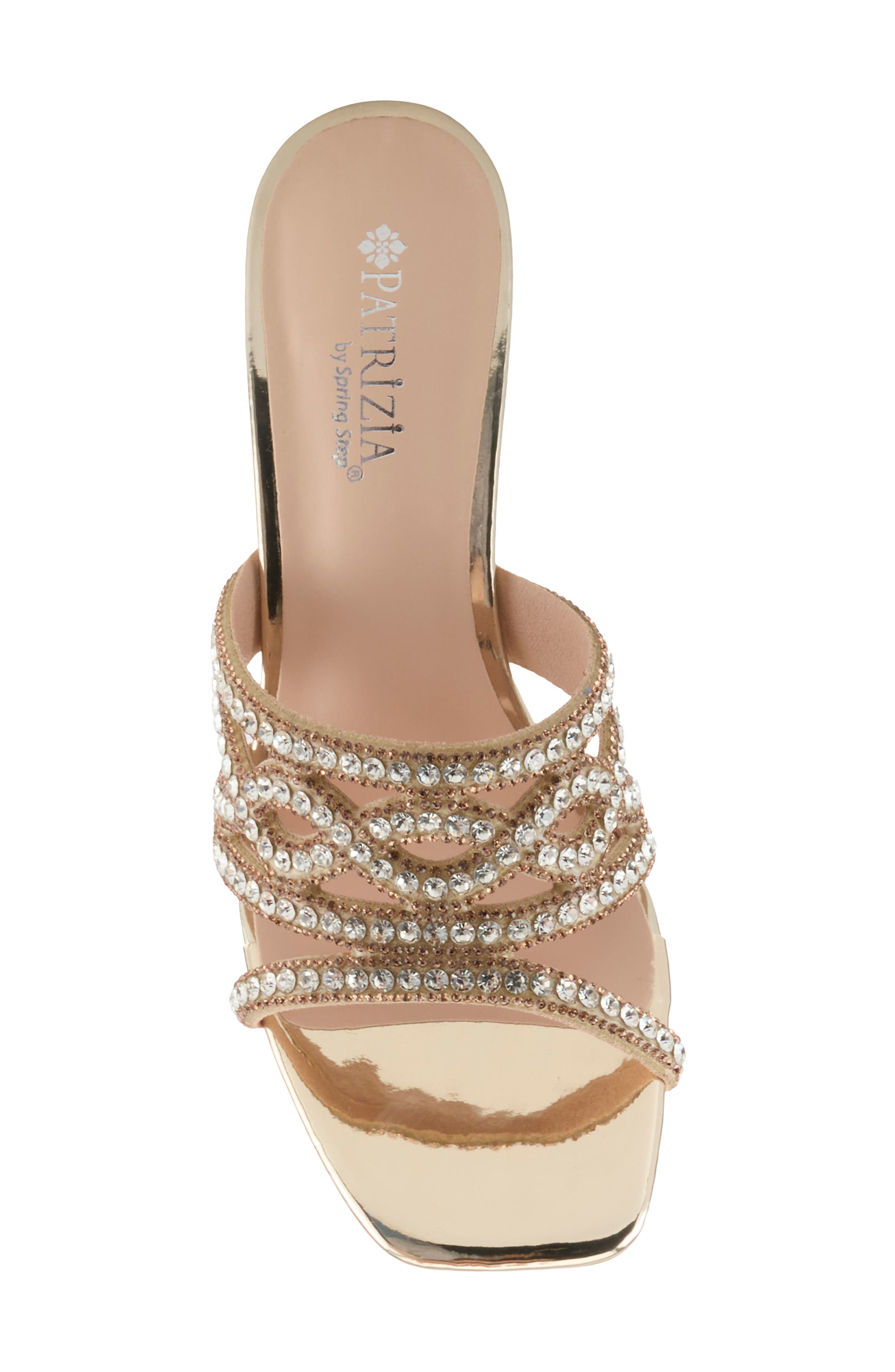 Knowles Crystal Sandal, Alternate, color, GOLD