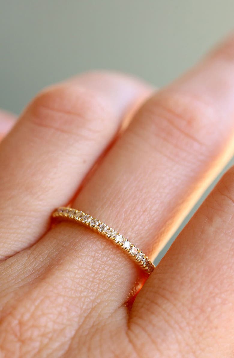 Sethi Couture Prong Set Diamond Eternity Band, Alternate, color, Gold/ Diamond