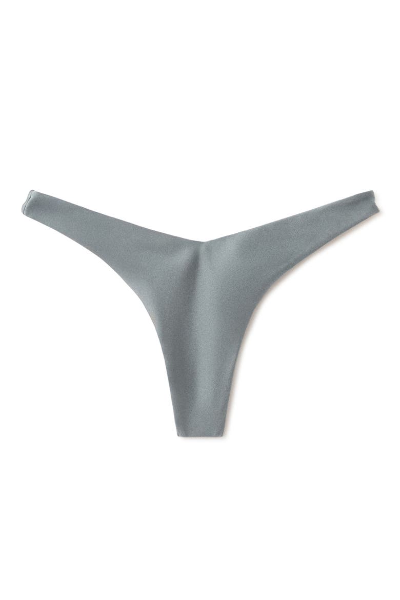 V-Cut Tanga Bikini Bottoms, Main, color, GREY