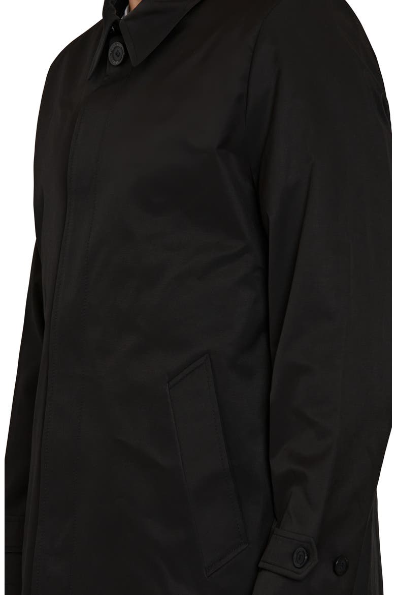 One-Button Water Resistant Duster Jacket, Alternate, color, BLACK