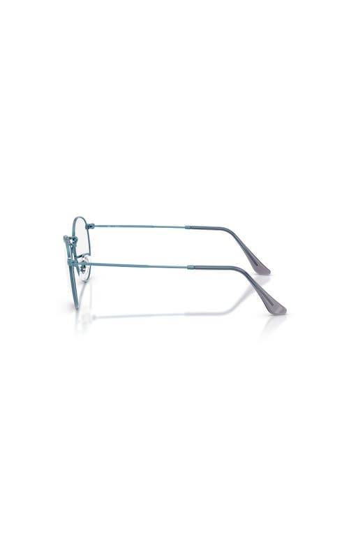 Ray Ban Ray-ban 50mm Round Optical Glasses In Blue