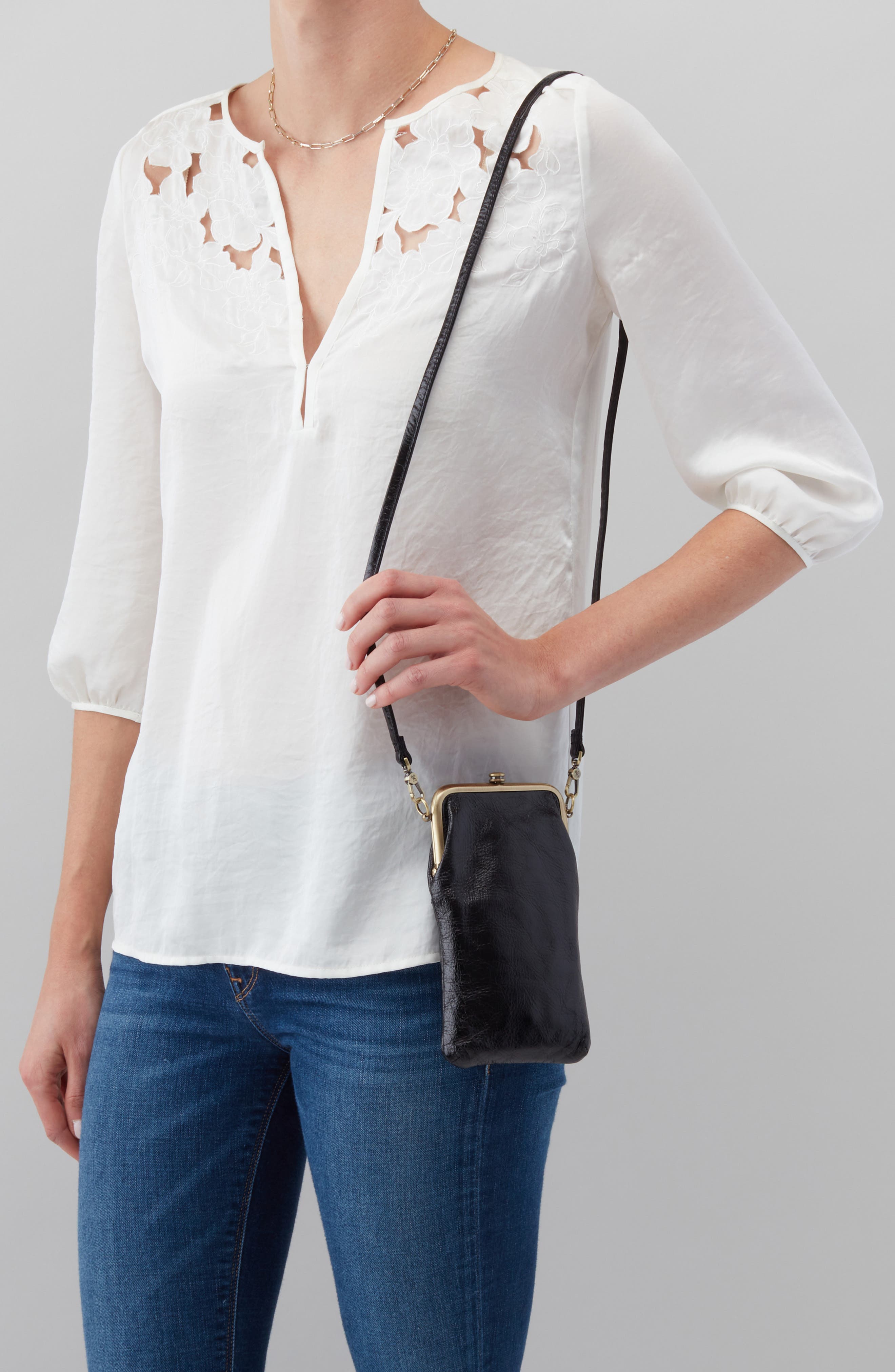 HOBO Melody Leather Crossbody, Alternate, color, 