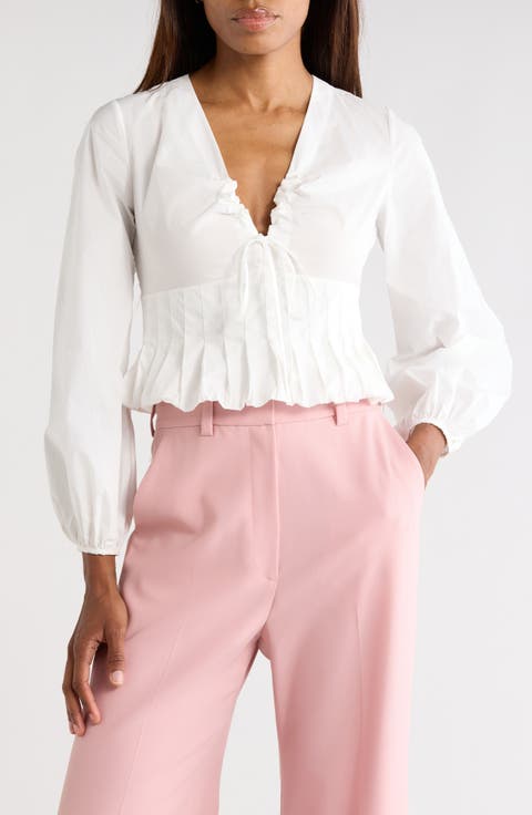 Yara Long Sleeve Peplum Top