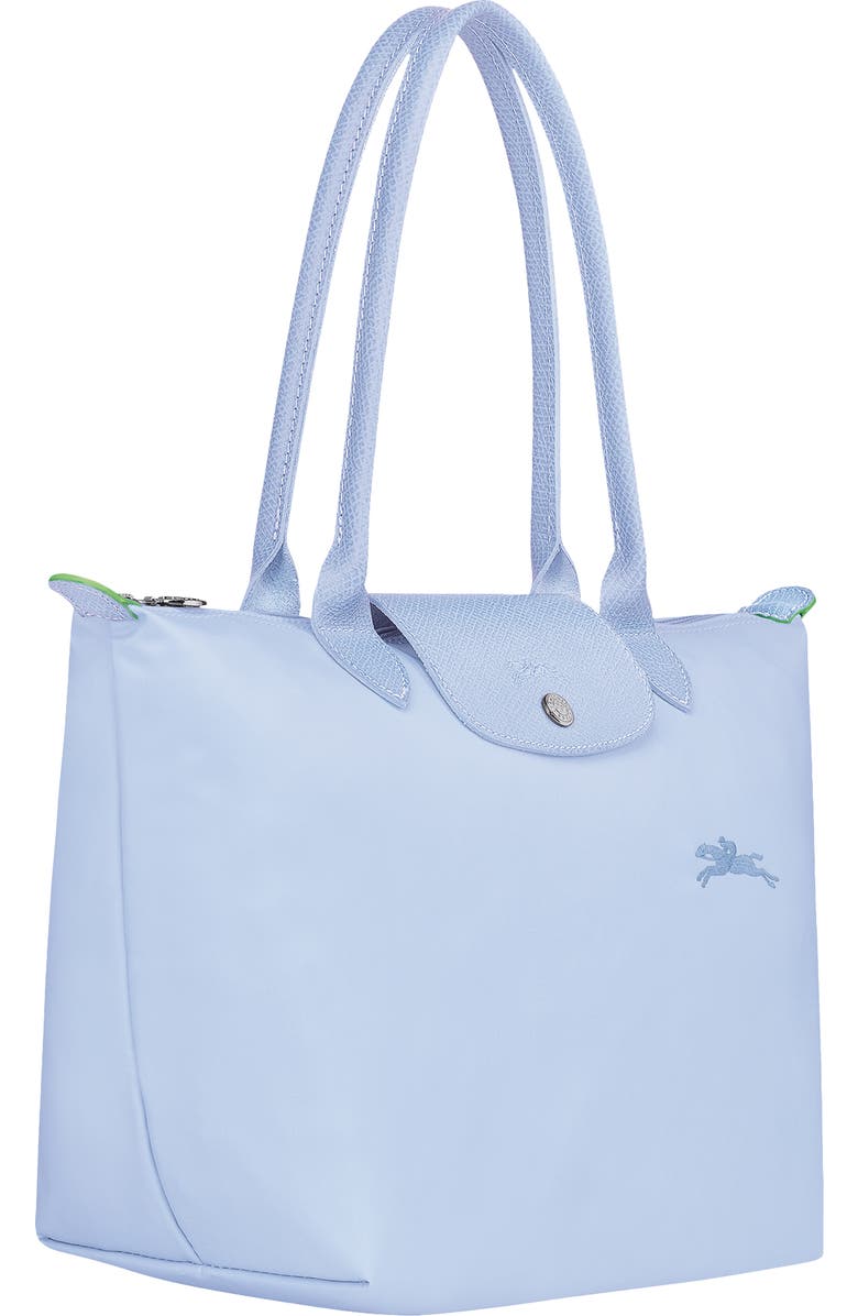 Longchamp Small Le Pliage Green Recycled Canvas Shoulder Tote, Alternate, color,