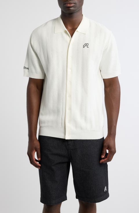 Crosscut Knit Polo