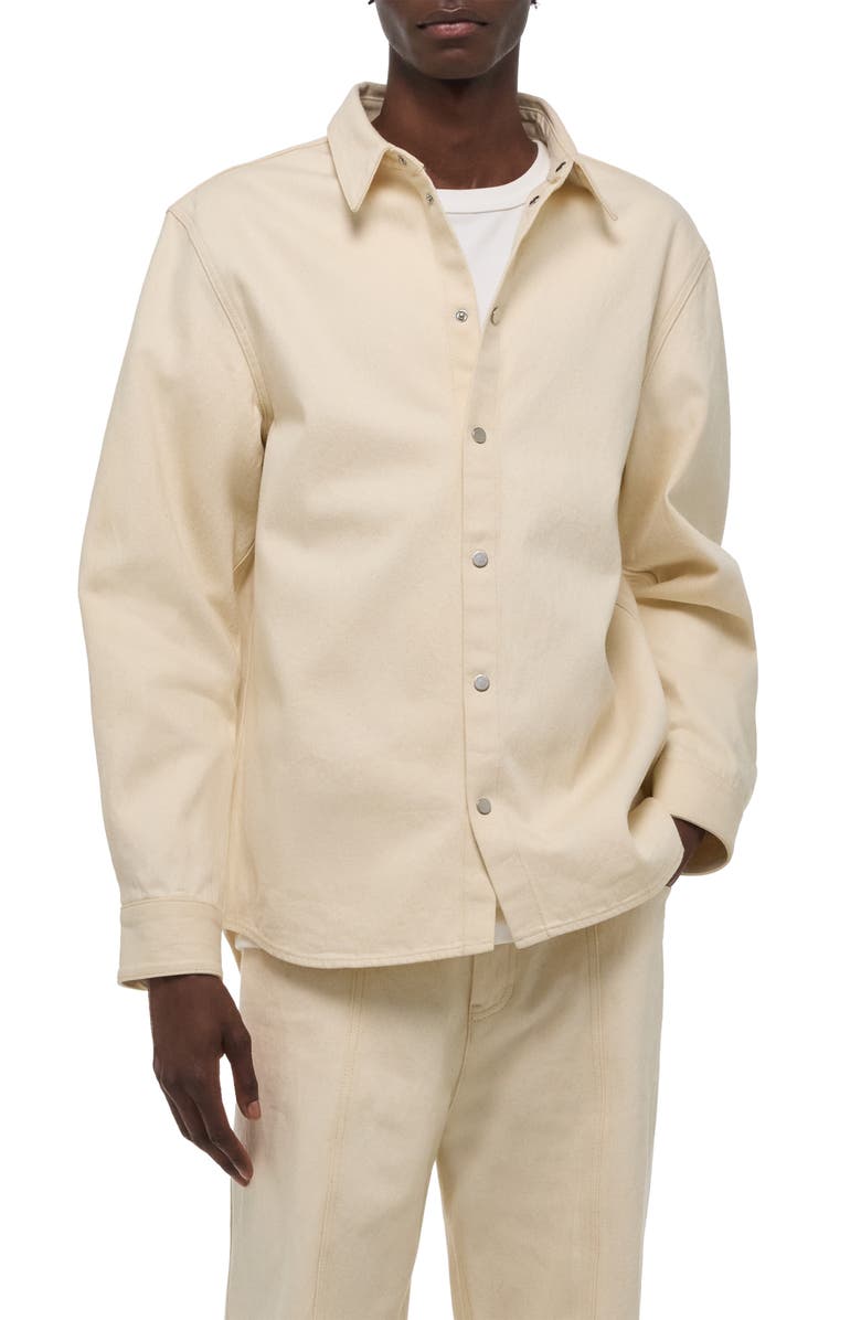 Helmut Lang Classic Denim Shirt, Alternate, color, Ecru