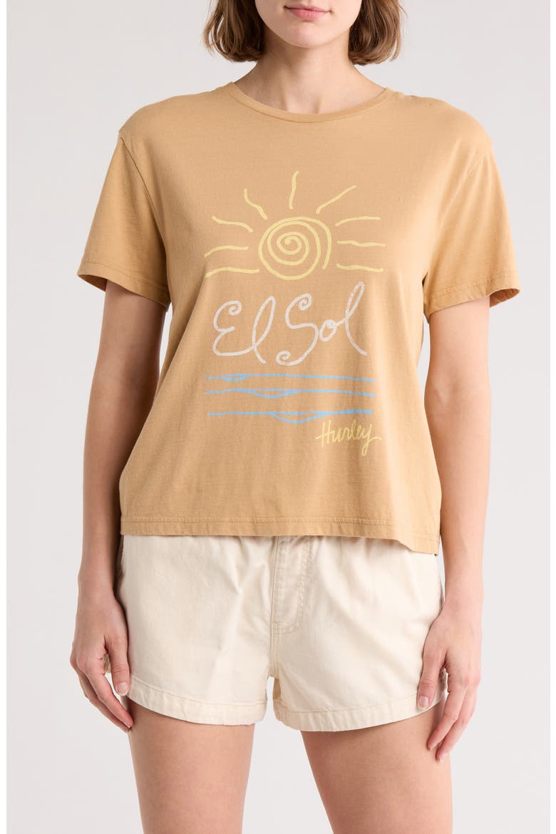 The Sun Graphic T-Shirt, Main, color, TAN