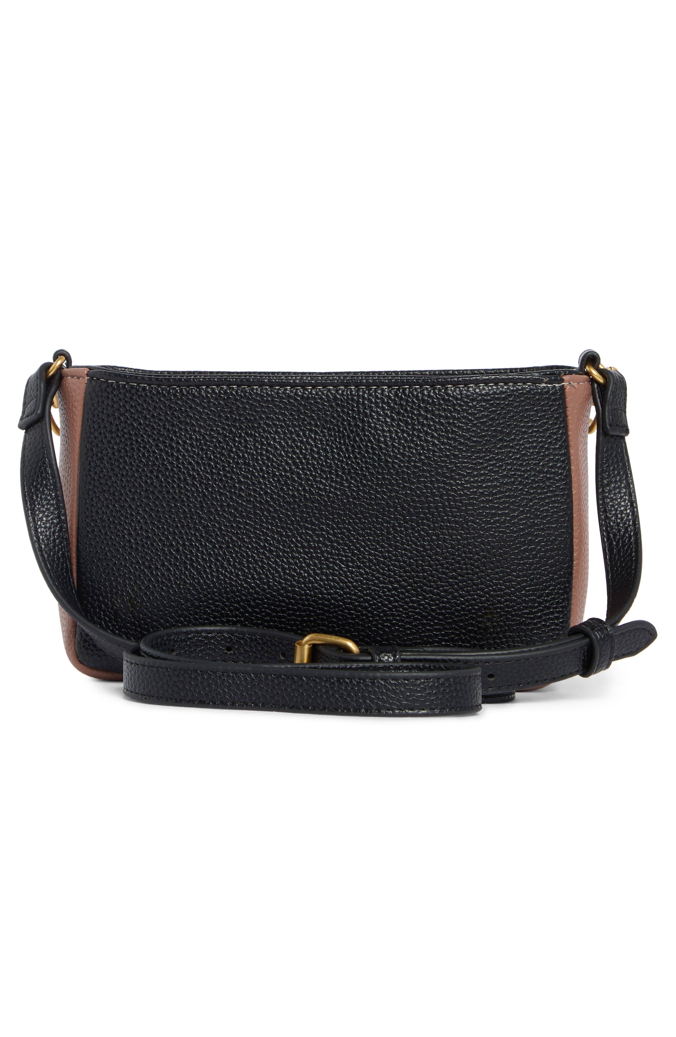 Tahari Hollis Crossbody Bag, Alternate, color, Black Block