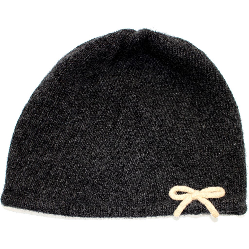 Portolano Bow Beanie In Black