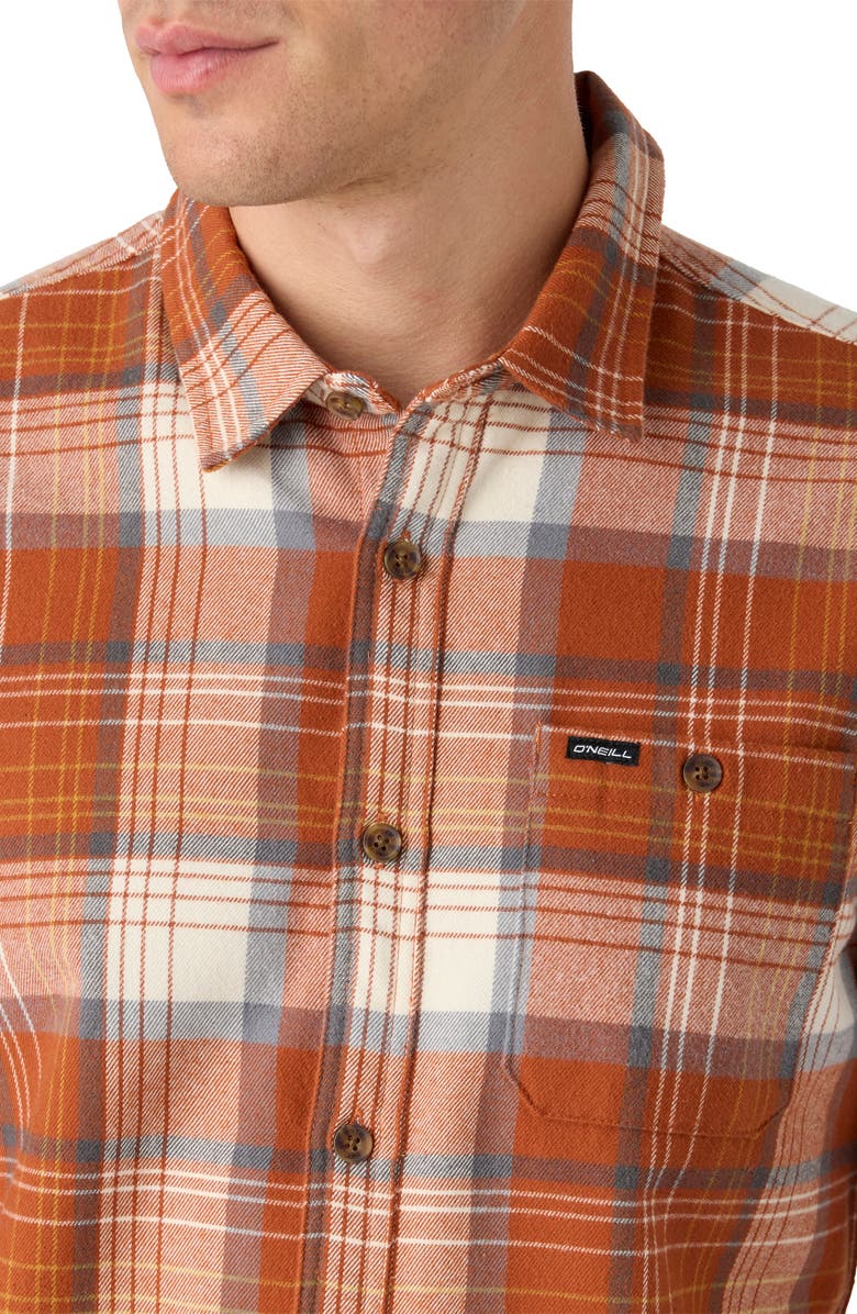 O'Neill Winslow Plaid Flannel Button-Up Shirt, Alternate, color, 