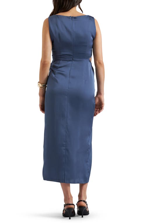RIPE MATERNITY RIPE MATERNITY CHANTELL SIDE TWIST CUTOUT MATERNITY/NURSING DRESS 