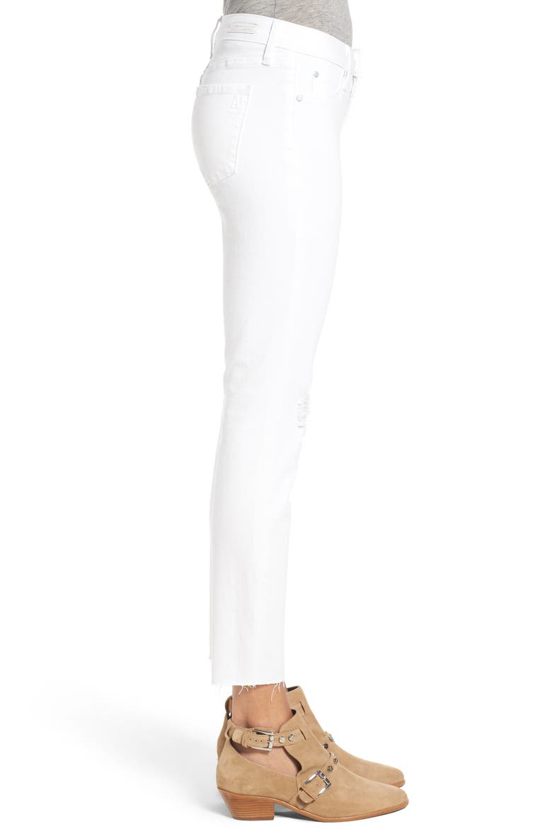 Carly Skinny Crop Jeans, Alternate, color, WHITEOUT