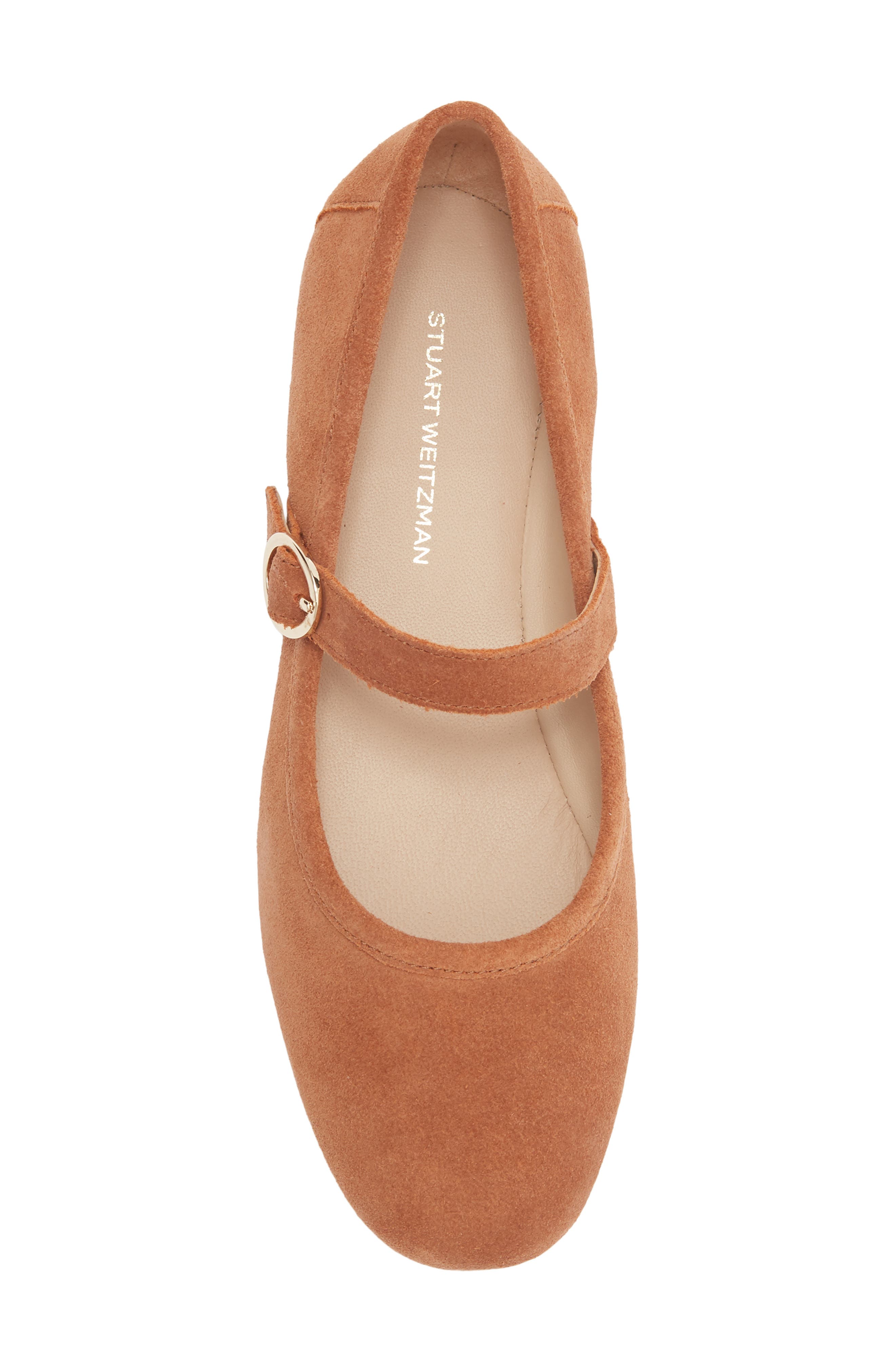 Freya Mary Jane Flat, Alternate, color, SADDLE
