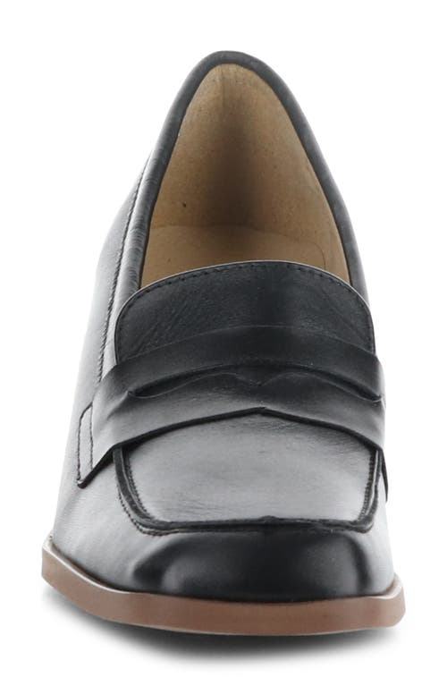 Bos. & Co. Ama Penny Loafer Pump In Black