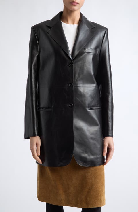 Raw Edge Tailored Leather Jacket