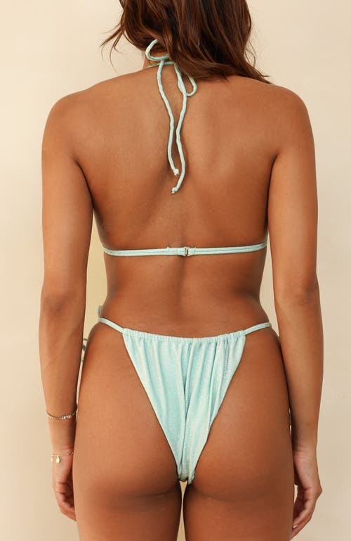 Dippin Daisys Paris Cheeky Bikini Bottom In Bleached Aqua