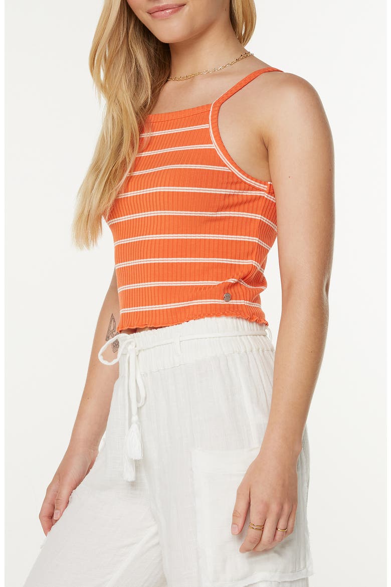 Cool Sunsetz Rib Tank, Alternate, color, TIGERLILY SAILING STRIPE