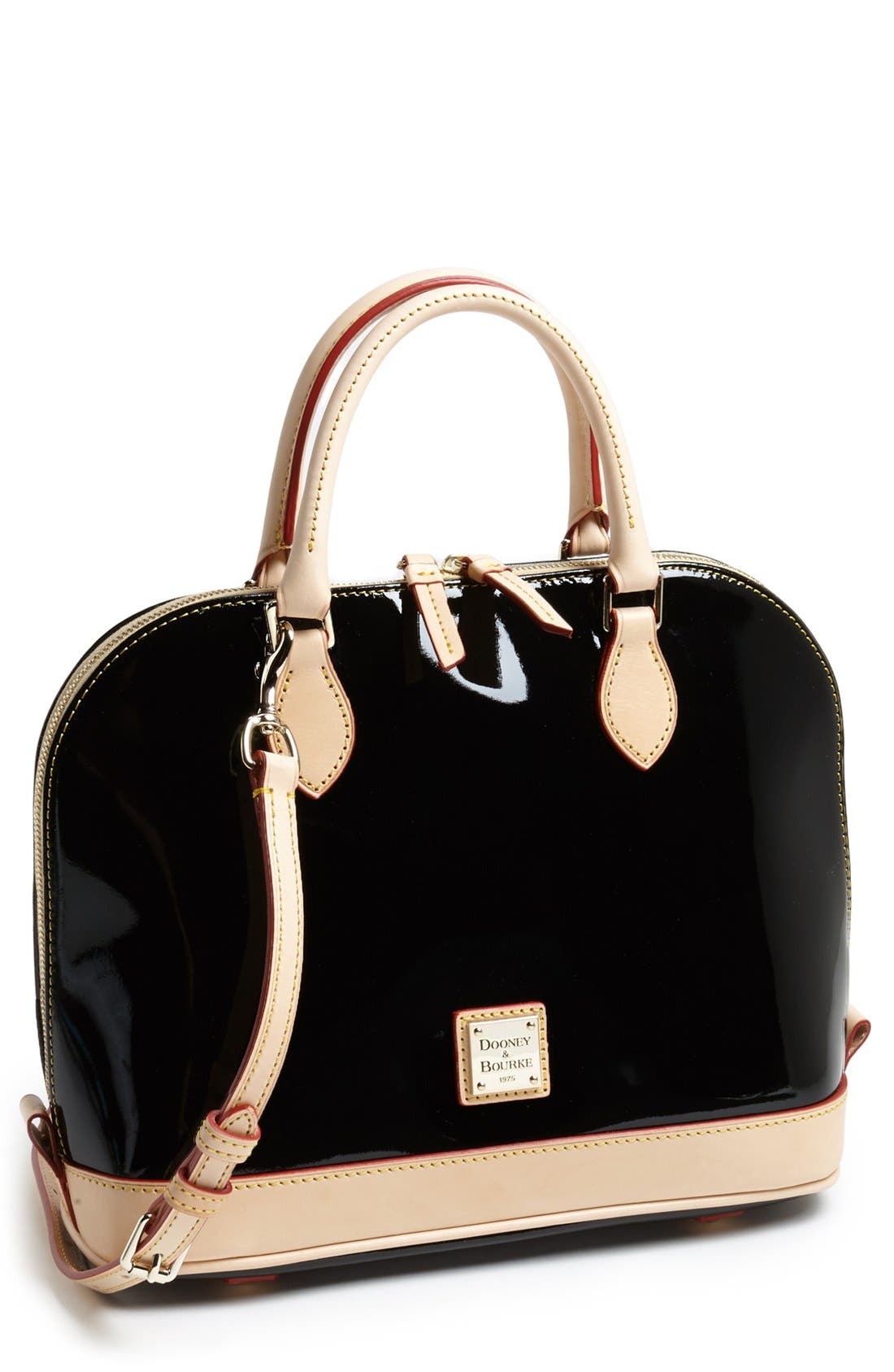 Dooney & Bourke Patent Leather Satchel, Main, color, 