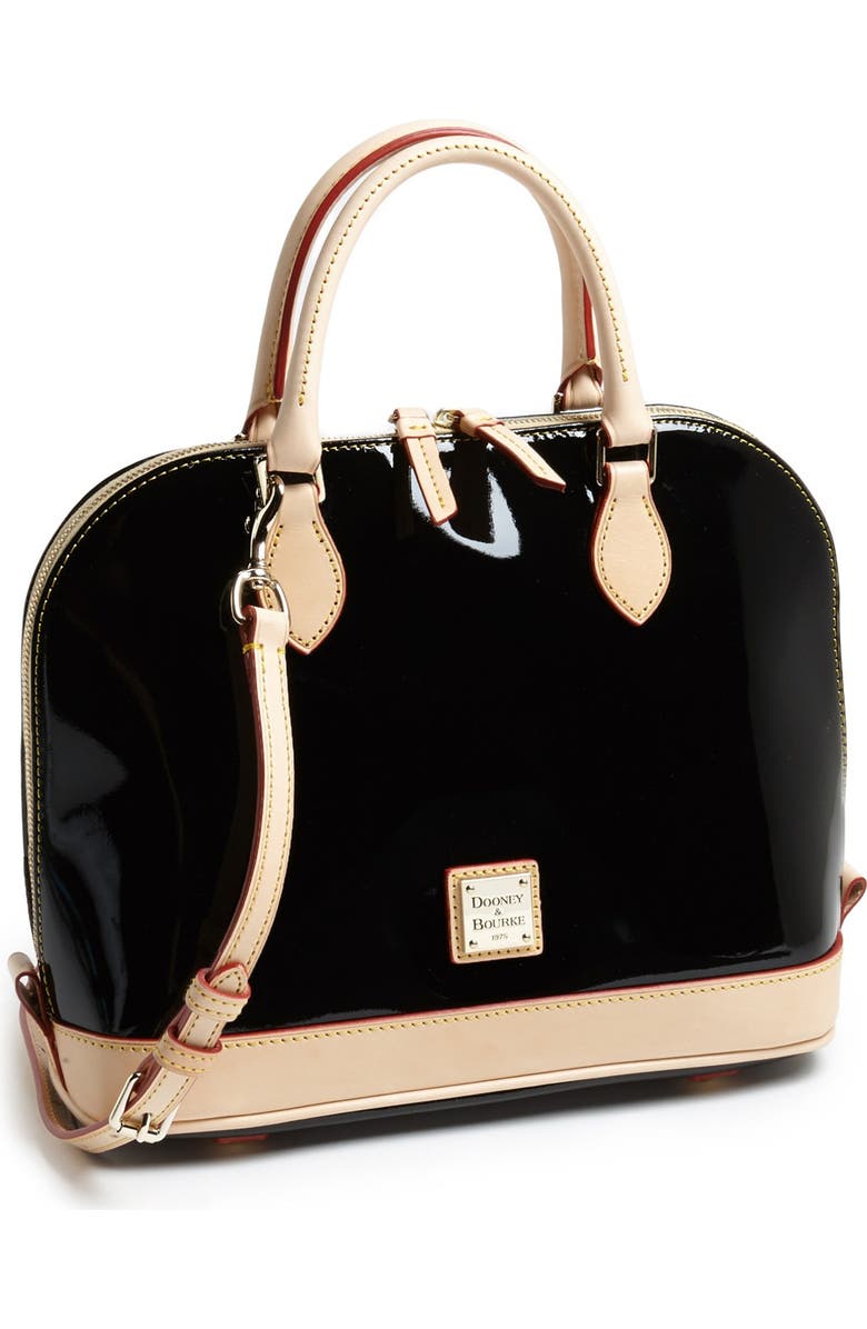 Dooney & Bourke Patent Leather Satchel, Main, color,