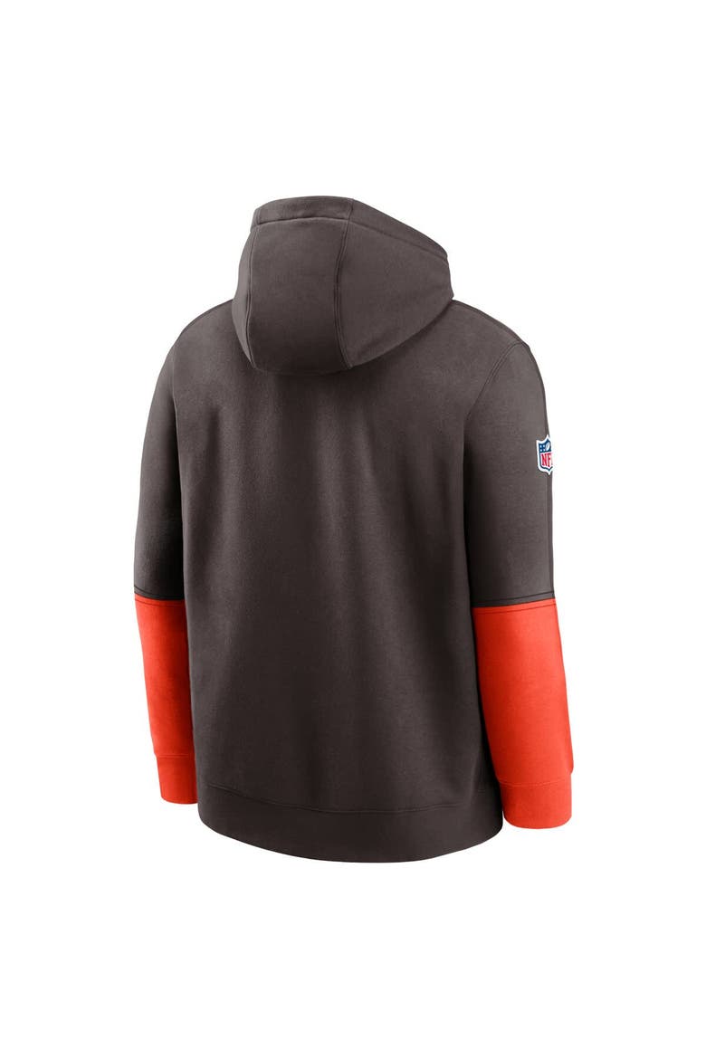 Men's Nike Brown Cleveland Browns 2024 Sideline Club Pullover Hoodie, Alternate, color, Brown