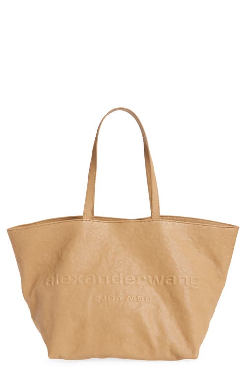 Alexander Wang Punch Logo Crinkled Leather Tote