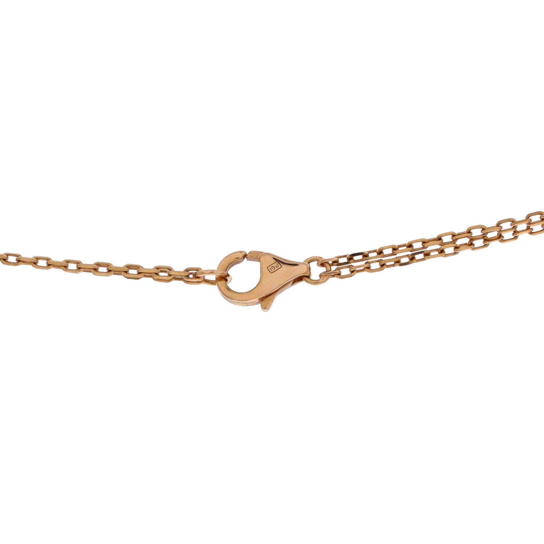2 Diamonds Love Pendant Necklace 18K Rose Gold and Diamonds, Alternate, color, Metallic Gold