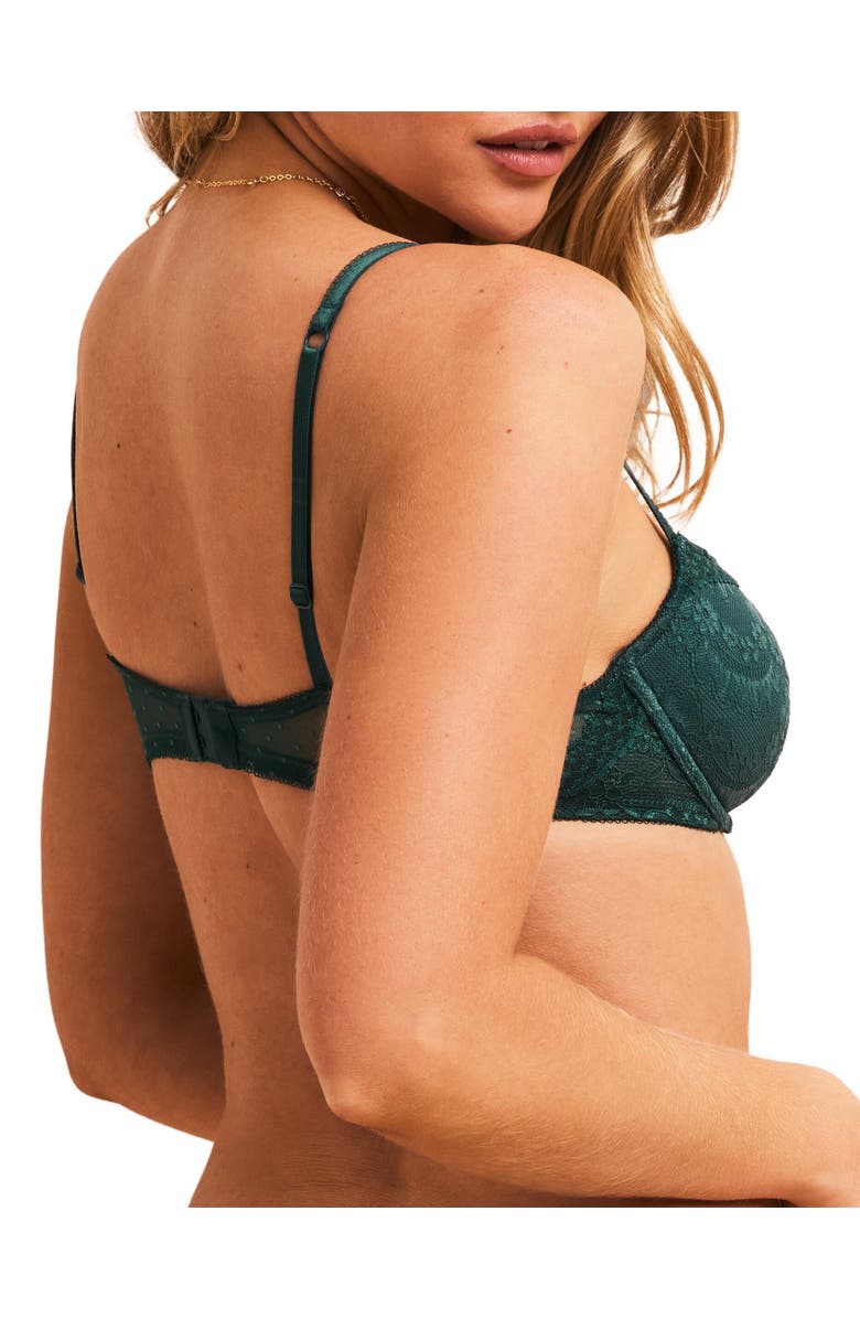 Adore Me Lucie Contour Balconette Bra, Alternate, color, Dark Green