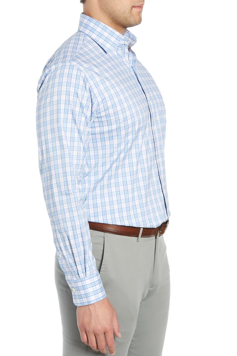 Portofino Tartan Performance Sport Shirt, Alternate, color, VESSEL
